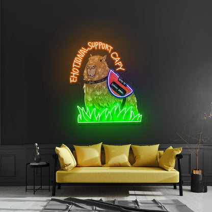 Emotional Support Human Neon Signs Led Signs For Room - Shineneon