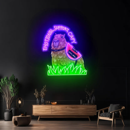 Emotional Support Human Neon Signs Led Signs For Room - Shineneon