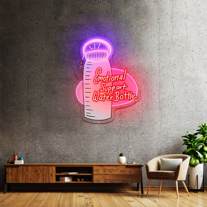 Emotional Support Water Bottle Neon Light Signs Custom - Shineneon