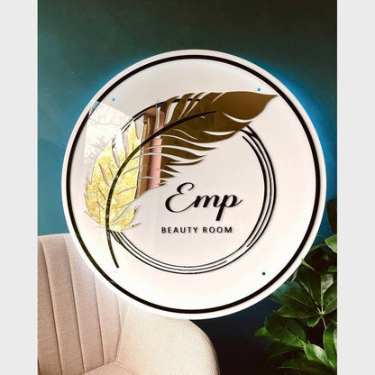 Emp Beauty Room Acrylic Business Logo Sign - Shineneon