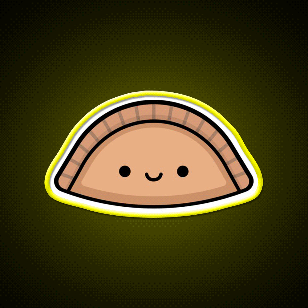 Empanada Snack Food Led Neon Sign Rgb Color