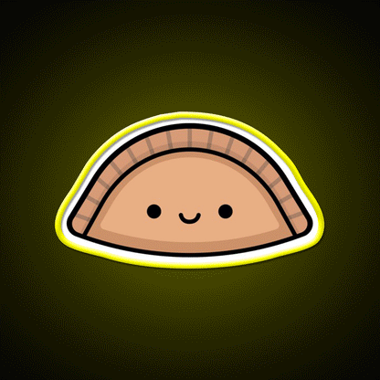 Empanada Snack Food Led Neon Sign Rgb Color