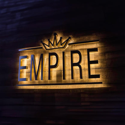 Empire 3D Backlit Letters Business Metal Led Sign - Shineneon