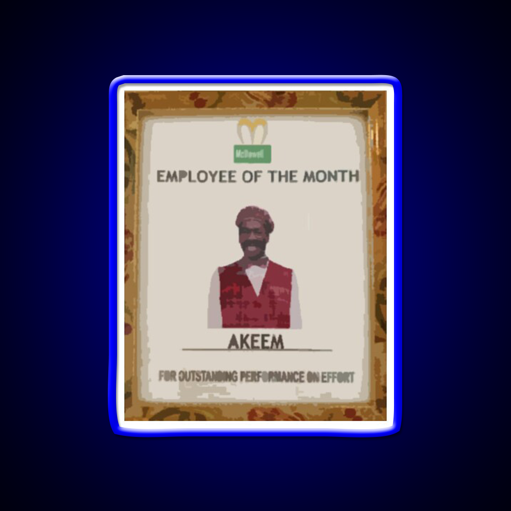 Employee Of The Month Barber Shop Haircut Led Neon Sign