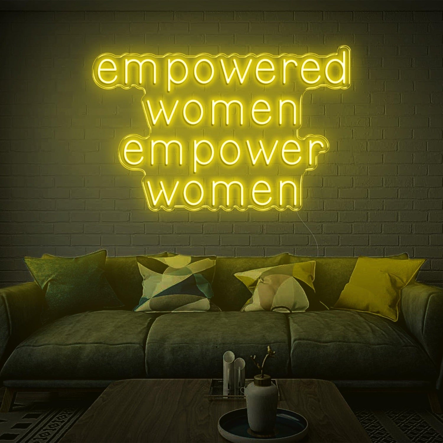 Empowered Women Warm Glow Led Neon Sign Modern Home Decor | Shineneon