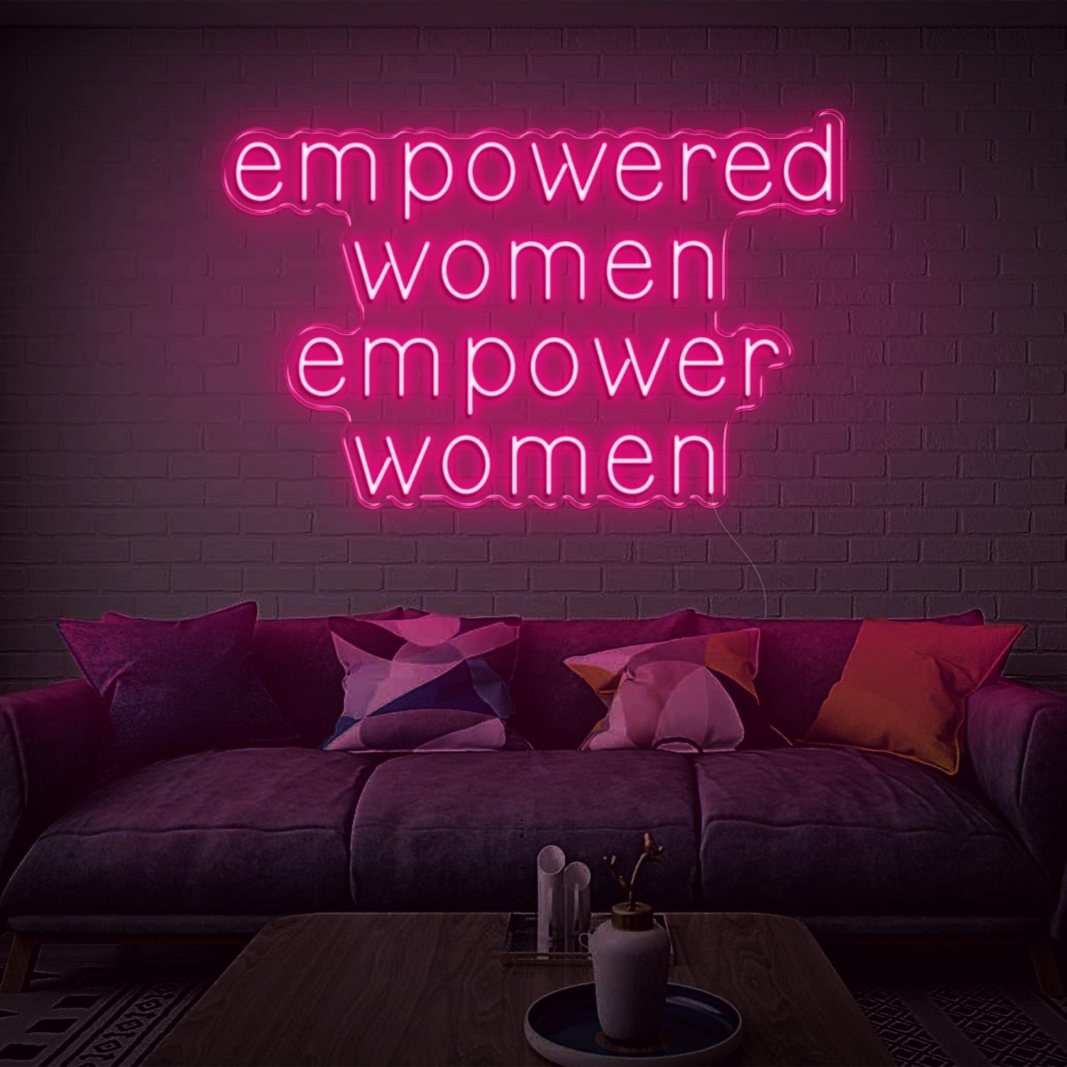 Empowered Women Warm Glow Led Neon Sign Modern Home Decor | Shineneon