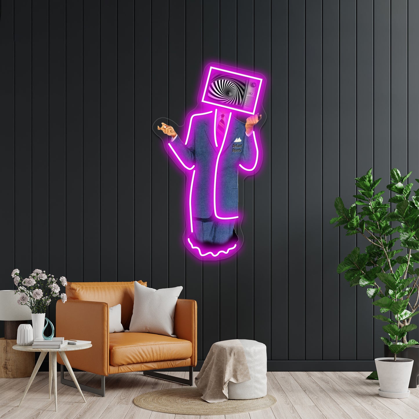 Empty Tv Wall Artwork Neon Signs