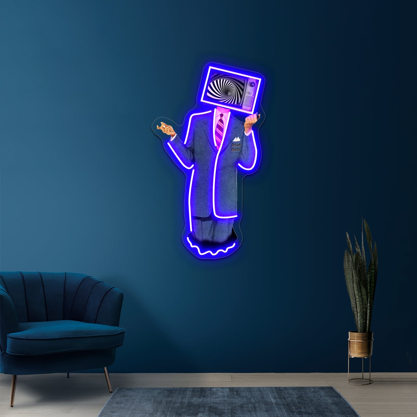 Empty Tv Wall Artwork Neon Signs