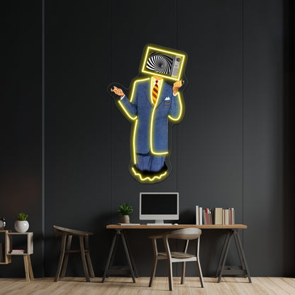 Empty Tv Wall Artwork Neon Signs