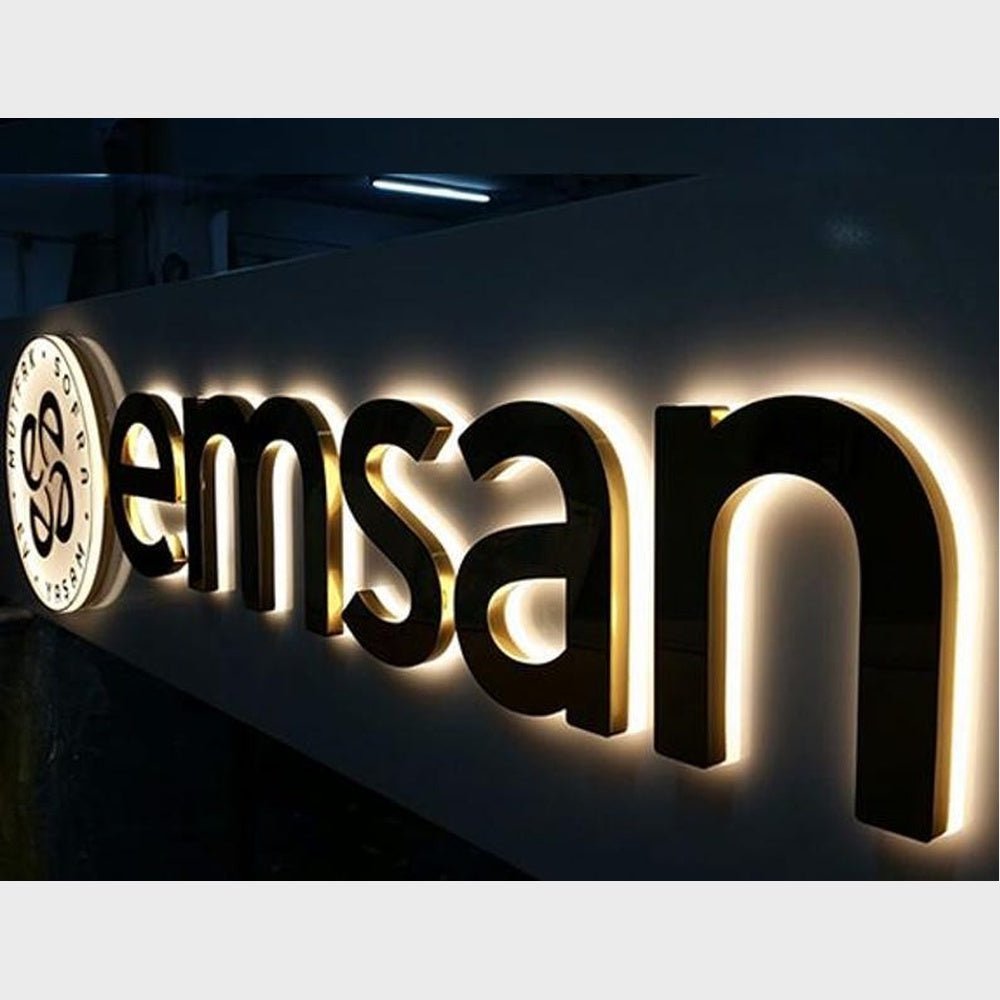 Emsan 3D Backlit Channel Letters Led Light Sign - Shineneon