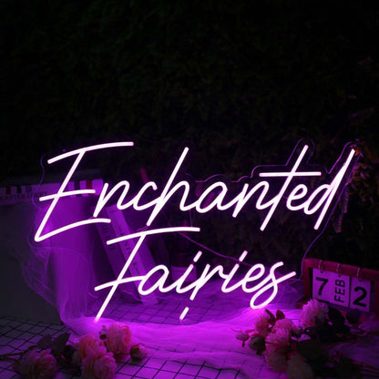 Enchanted Fairies Pink Led Neon Sign - Shineneon