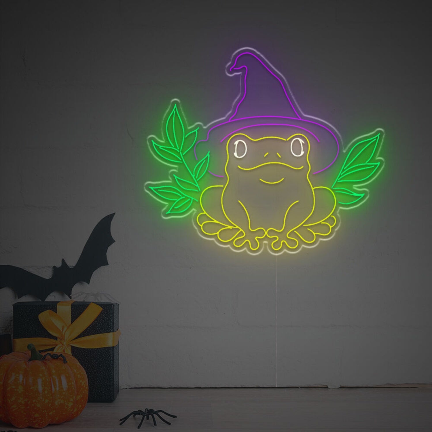 Enchanting Halloween Fog With Wizard Hat Led Neon Sign | Shineneon
