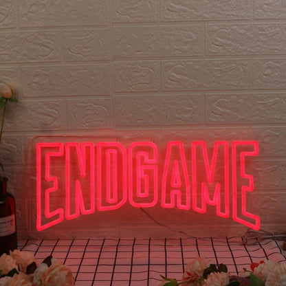End Game Red Led Neon Sign - Shineneon