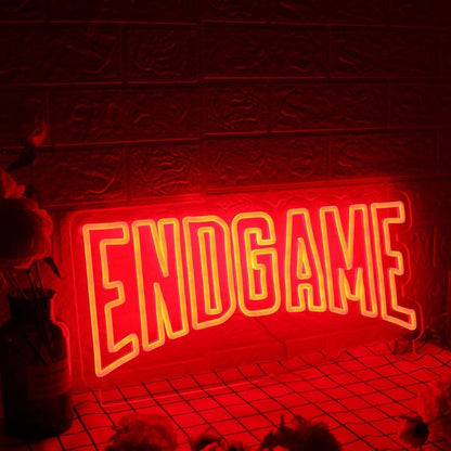 End Game Red Led Neon Sign - Shineneon