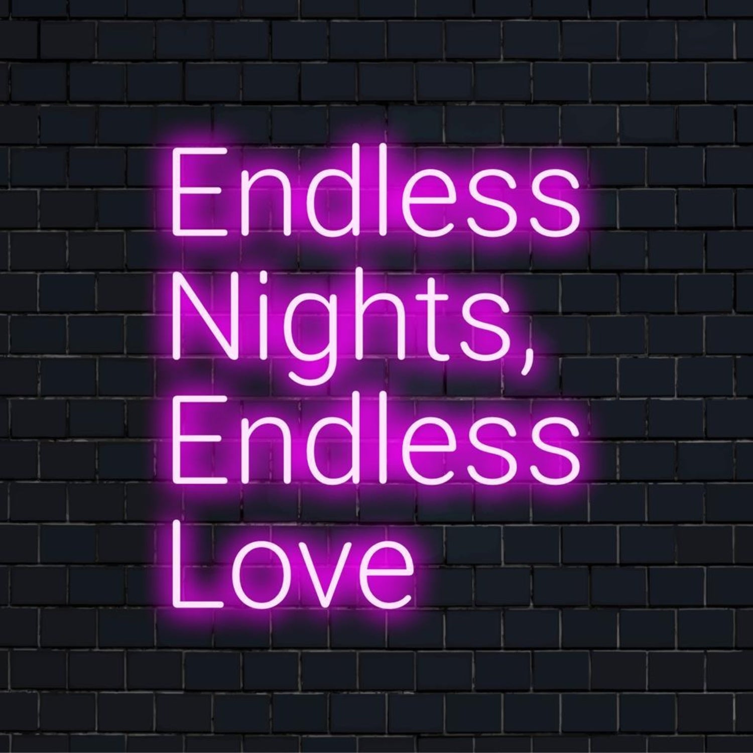 Endless Nights Endless Love Purple Led Neon Sign For Romantic Bar Cafe Decor | Shineneon