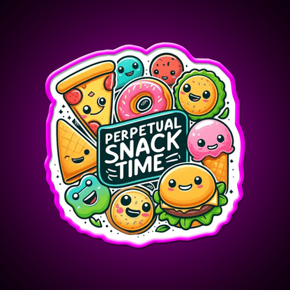 Endless Snack Time Fun Snack Food Led Neon Sign Rgb Color - Shineneon