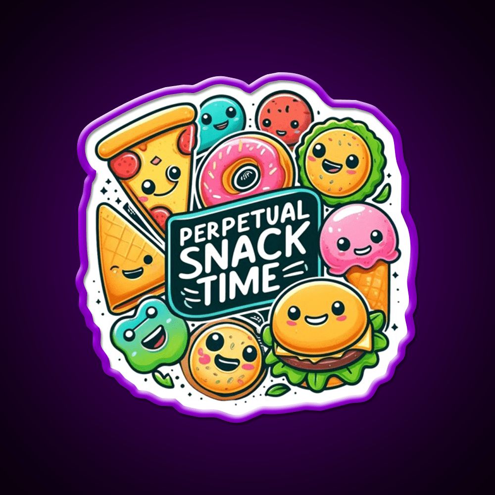 Endless Snack Time Fun Snack Food Led Neon Sign Rgb Color - Shineneon