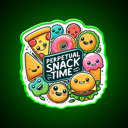 Endless Snack Time Fun Snack Food Led Neon Sign Rgb Color - Shineneon
