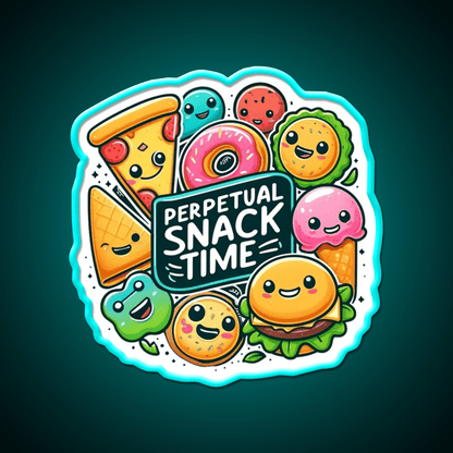 Endless Snack Time Fun Snack Food Led Neon Sign Rgb Color - Shineneon