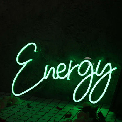 Energy Green Led Neon Sign - Shineneon