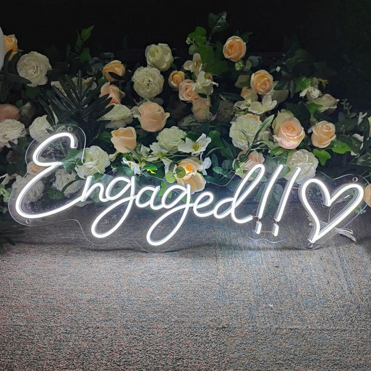 Engaged Led Sign Business Neon Signs Wall Art