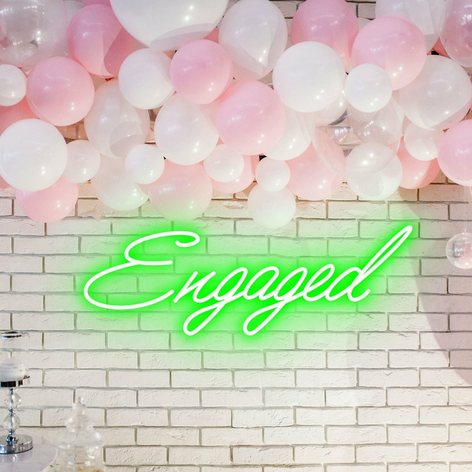 Engaged Neon Illumination Celebrating Love | Shineneon