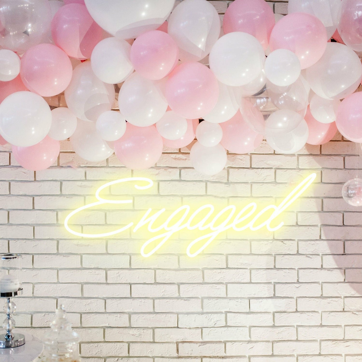 Engaged Neon Illumination Celebrating Love | Shineneon