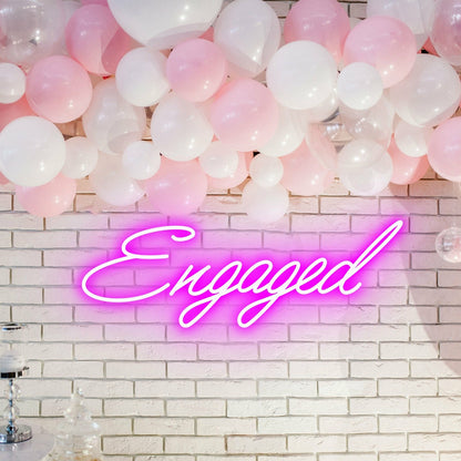 Engaged Neon Illumination Celebrating Love | Shineneon