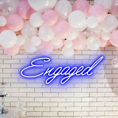 Engaged Neon Illumination Celebrating Love | Shineneon