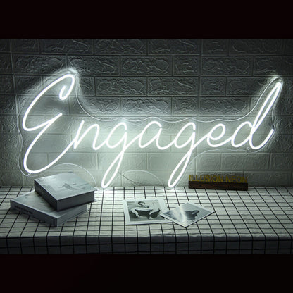 Engaged Neon Sign For Wedding And Celebratory Decor | Shineneon