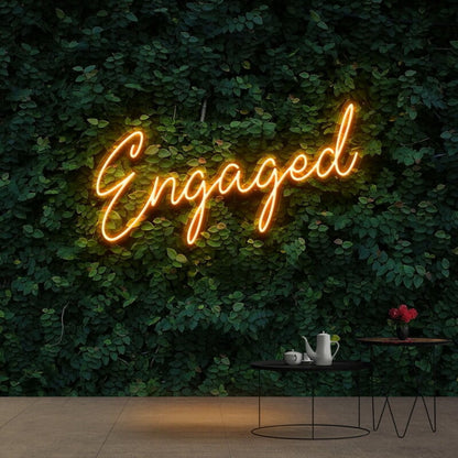 Engaged Neon Sign For Wedding And Celebratory Decor | Shineneon