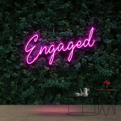 Engaged Neon Sign For Wedding And Celebratory Decor | Shineneon