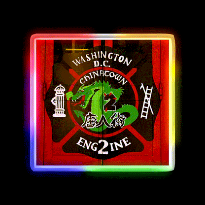 Engine 2 Asian Cultural Led Neon Sign Rgb Color - LED neon sign close-up detail