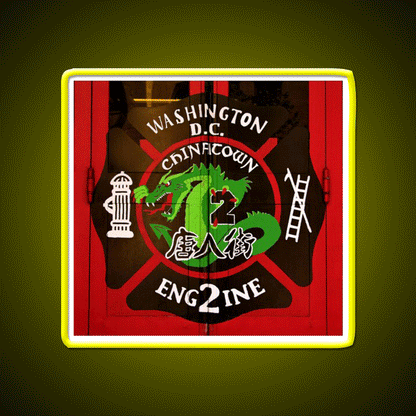 Engine 2 Asian Cultural Led Neon Sign Rgb Color - Custom LED neon sign front view