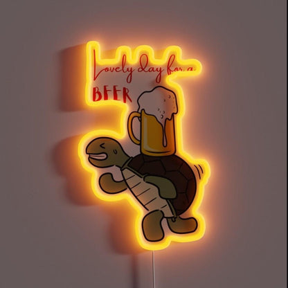 Enjoy A Beer Rgb Led Neon Sign Bar Wall Decor - Shineneon