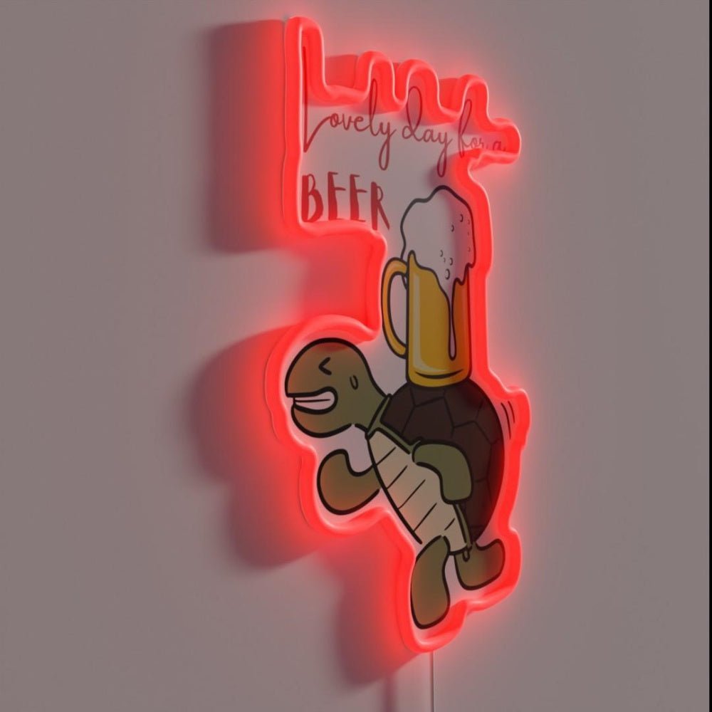 Enjoy A Beer Rgb Led Neon Sign Bar Wall Decor - Shineneon