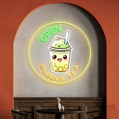 Enjoy Bubble Tea Acrylic Led Neon Sign | Shineneon