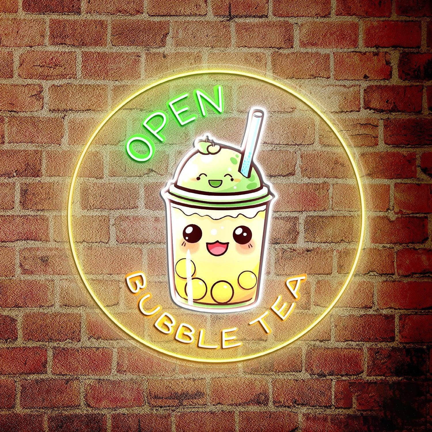 Enjoy Bubble Tea Acrylic Led Neon Sign | Shineneon