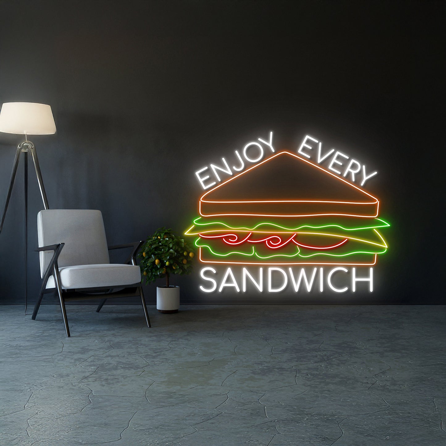 Enjoy Every Sandwich Led Neon Sign