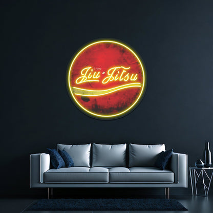 Enjoy Jiujitsu Artwork Custom Neon Led Sign - Shineneon