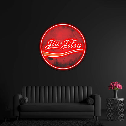 Enjoy Jiujitsu Artwork Custom Neon Led Sign - Shineneon