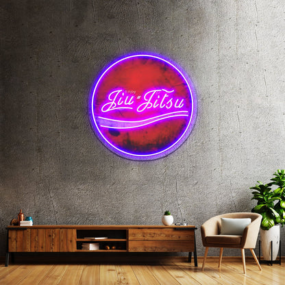 Enjoy Jiujitsu Artwork Custom Neon Led Sign - Shineneon