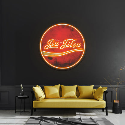 Enjoy Jiujitsu Artwork Custom Neon Led Sign - Shineneon