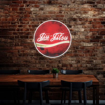 Enjoy Jiujitsu Artwork Custom Neon Led Sign - Shineneon
