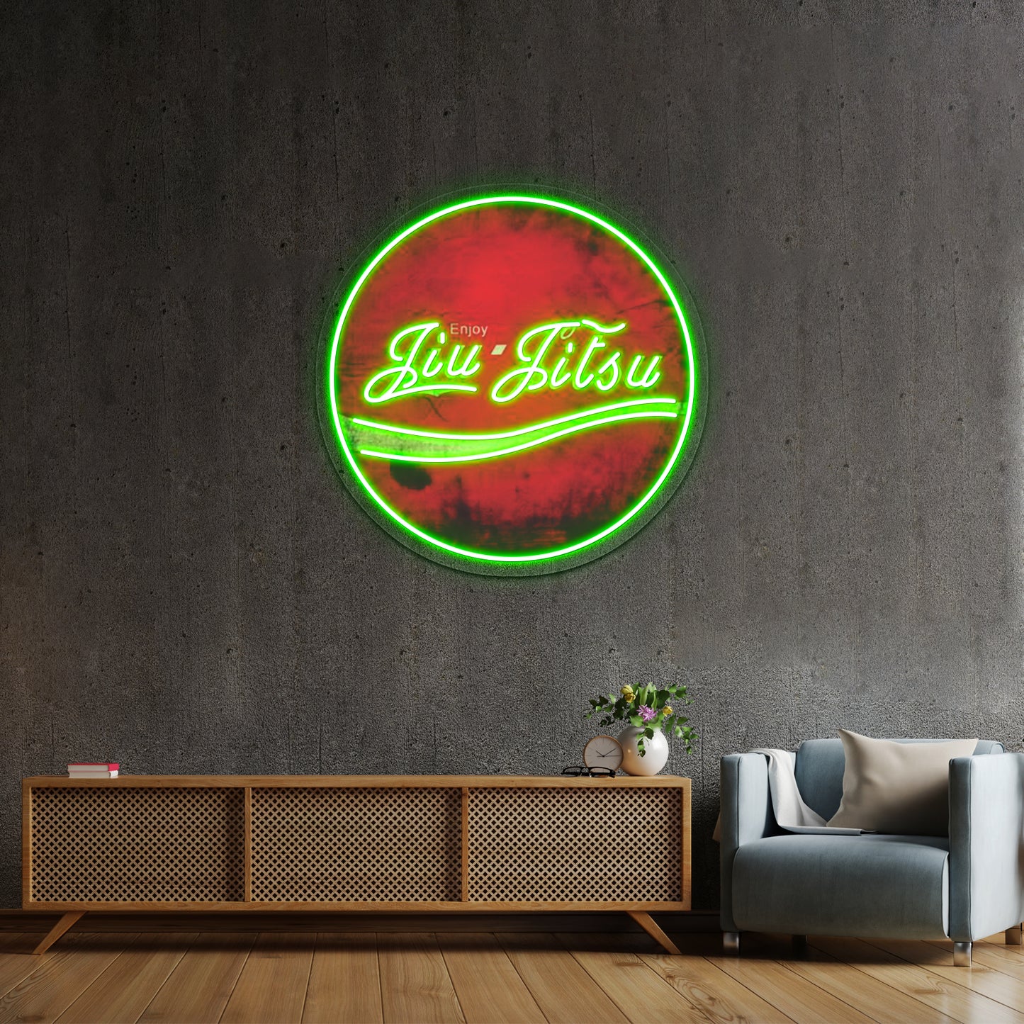 Enjoy Jiujitsu Artwork Custom Neon Led Sign