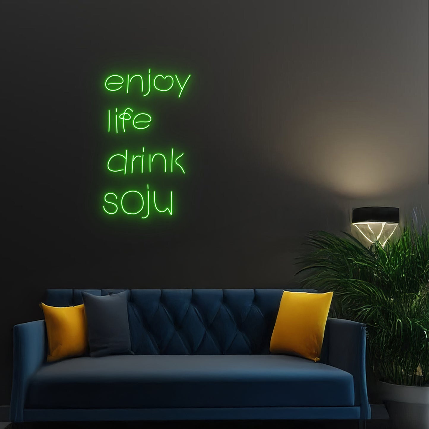 Enjoy Life Drink Soju Led Neon Sign