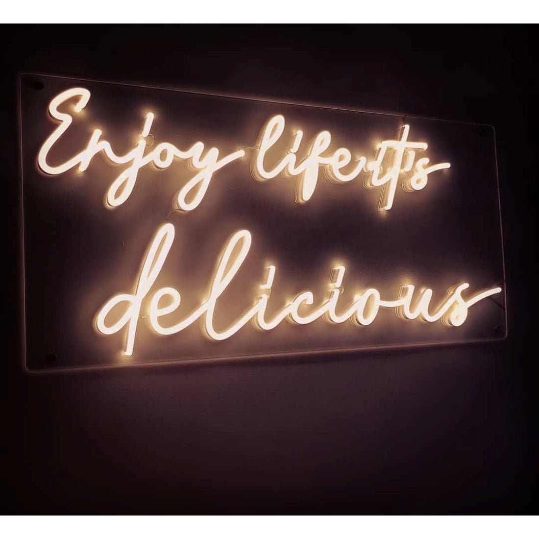 Enjoy Life Its Delicious Led Sign Business Neon Sign - Shineneon