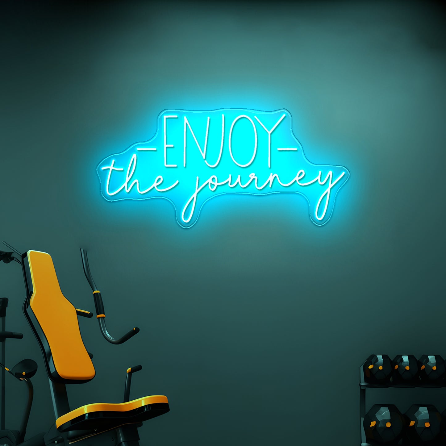 Enjoy The Journey Gym Neon Sign