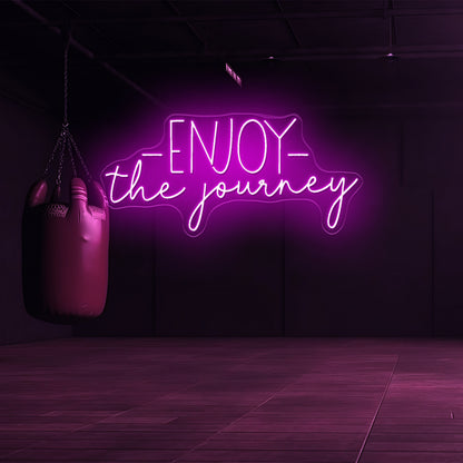 Enjoy The Journey Gym Neon Sign