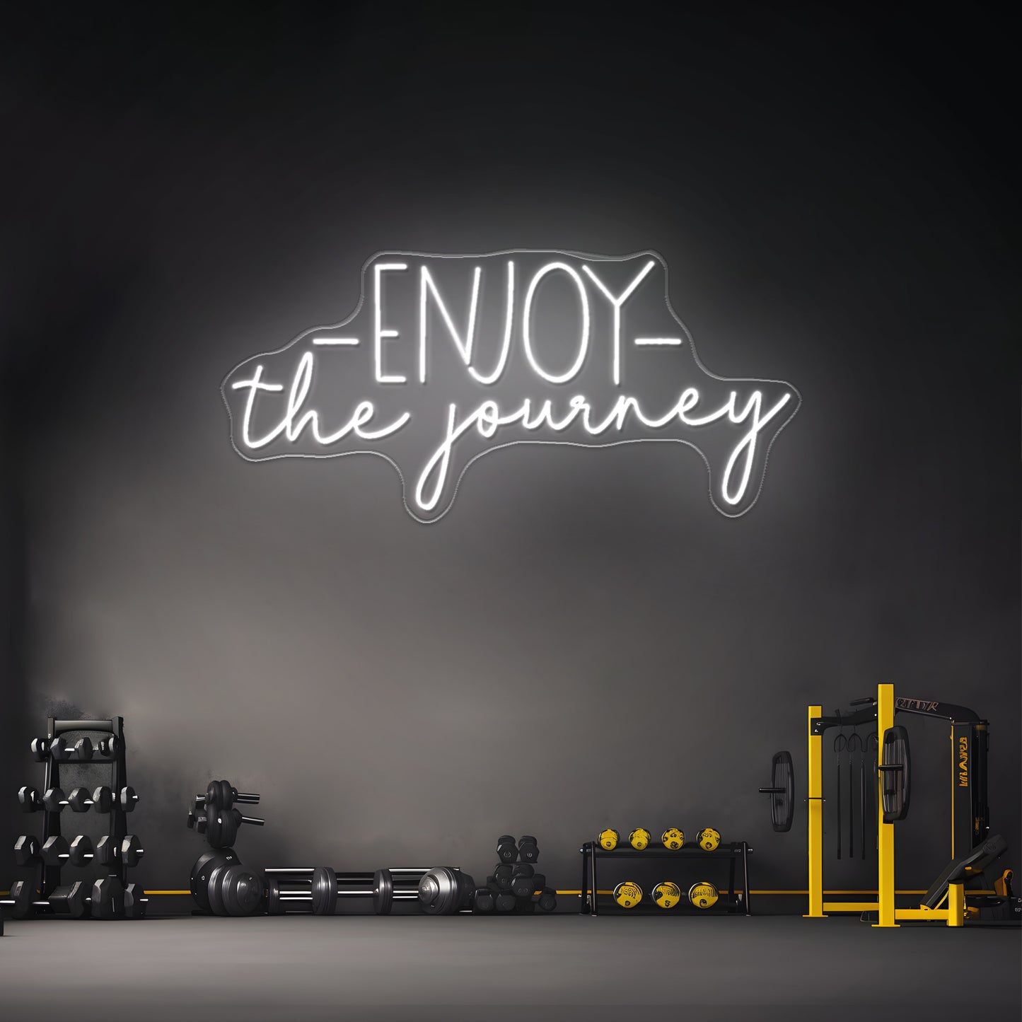 Enjoy The Journey Gym Neon Sign